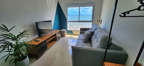 Successful Airbnb property: Wonderful View localization air conditioner Wi-Fi. in Santos