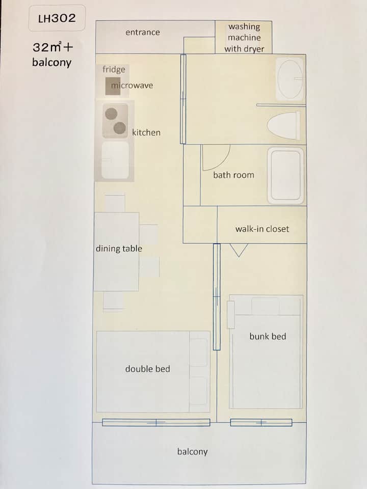[Lh302]10 Min Walk From Hakata Sta. Family Welcome - Fukuoka