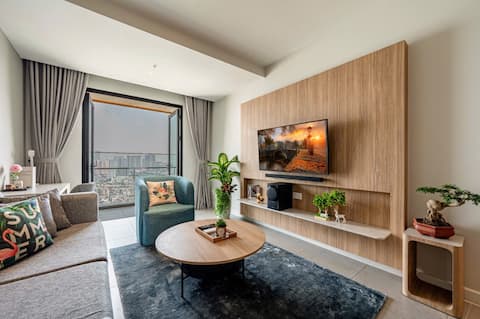 D1.5Br (3Br+2Br) in 2Apt /Free POOL/GYM/Jacuzzi