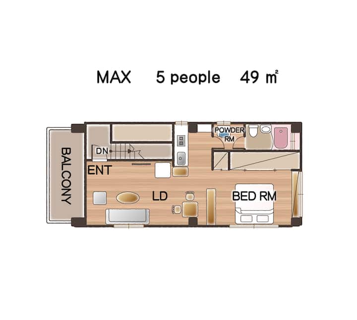 2 Min From Matsumoto Sta/ 49㎡ Space/ Max 5 Guests - Matsumoto