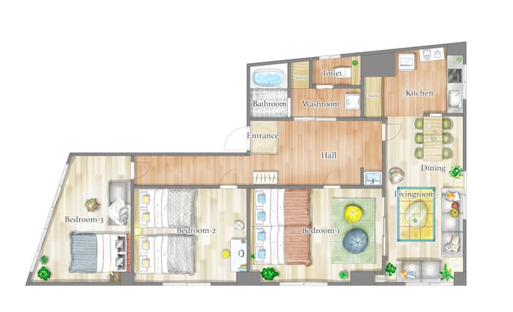 Close To Shinjuku Shibuya|105㎡|3br|max12pp|parking - Shinjuku Station