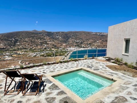 Andros Galini House Private Villa for 12 W/SeaView