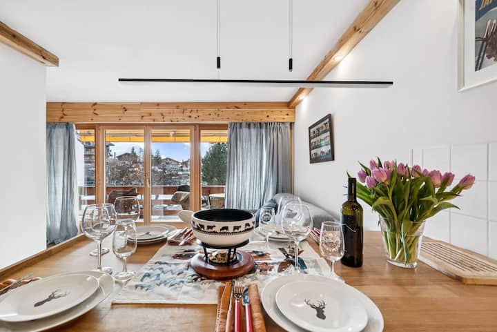 Central Apt-two Double Beds Balcony Ski, Hike&bike - Villars-sur-Ollon