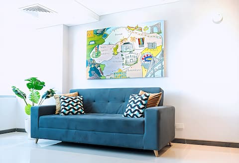 Popular Airbnb listing: Apartment @ Hilton Garden Inn Building | 1BR/1BA in Riomar