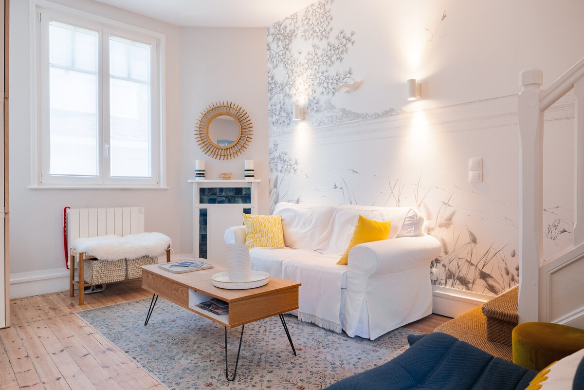 Top Airbnb: Touquet house for 6, renovated, city center, courtyard à Le Touquet Paris Plage