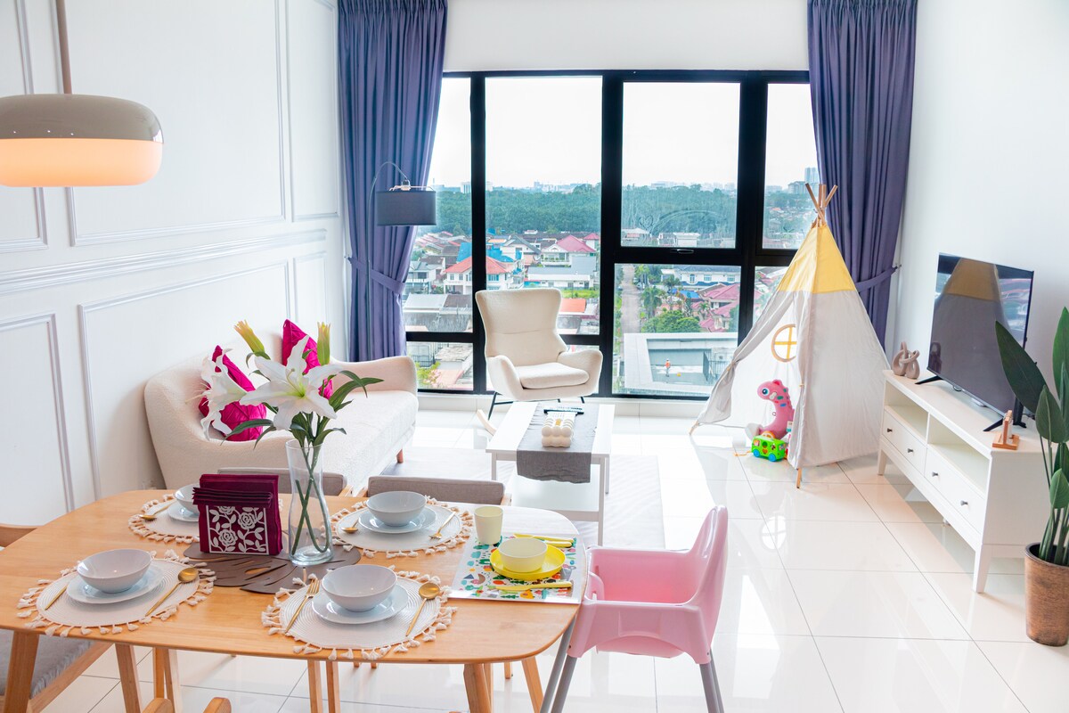 S02 MidValley Urban Bathtub Oasis Style 3BR 13pax - Apartments for Rent ...