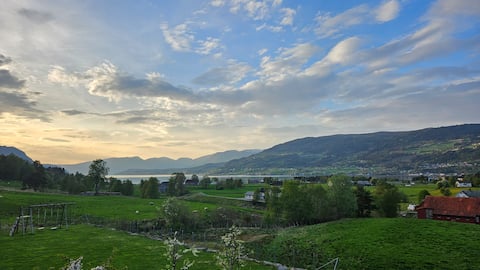 Modern home with scenic views