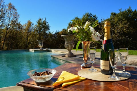 Tuscan luxury villa a private pool views & vines