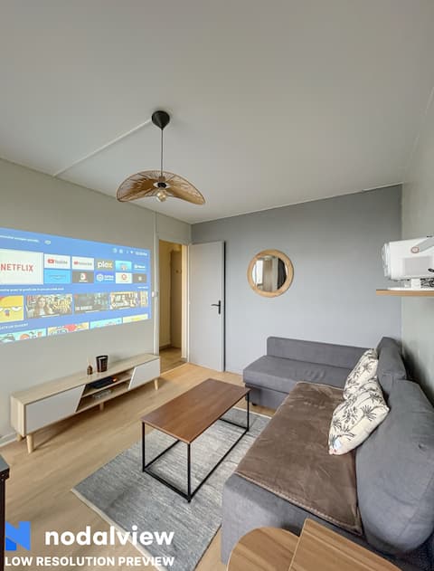 Cozy Cinema Room with beautiful view/4p