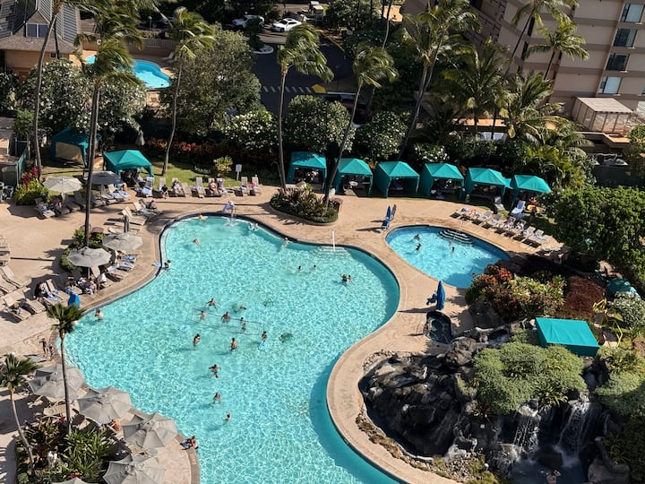 Volcanic Waterfall Hot Tub-pool-bowling Alley&more - Kaanapali, HI