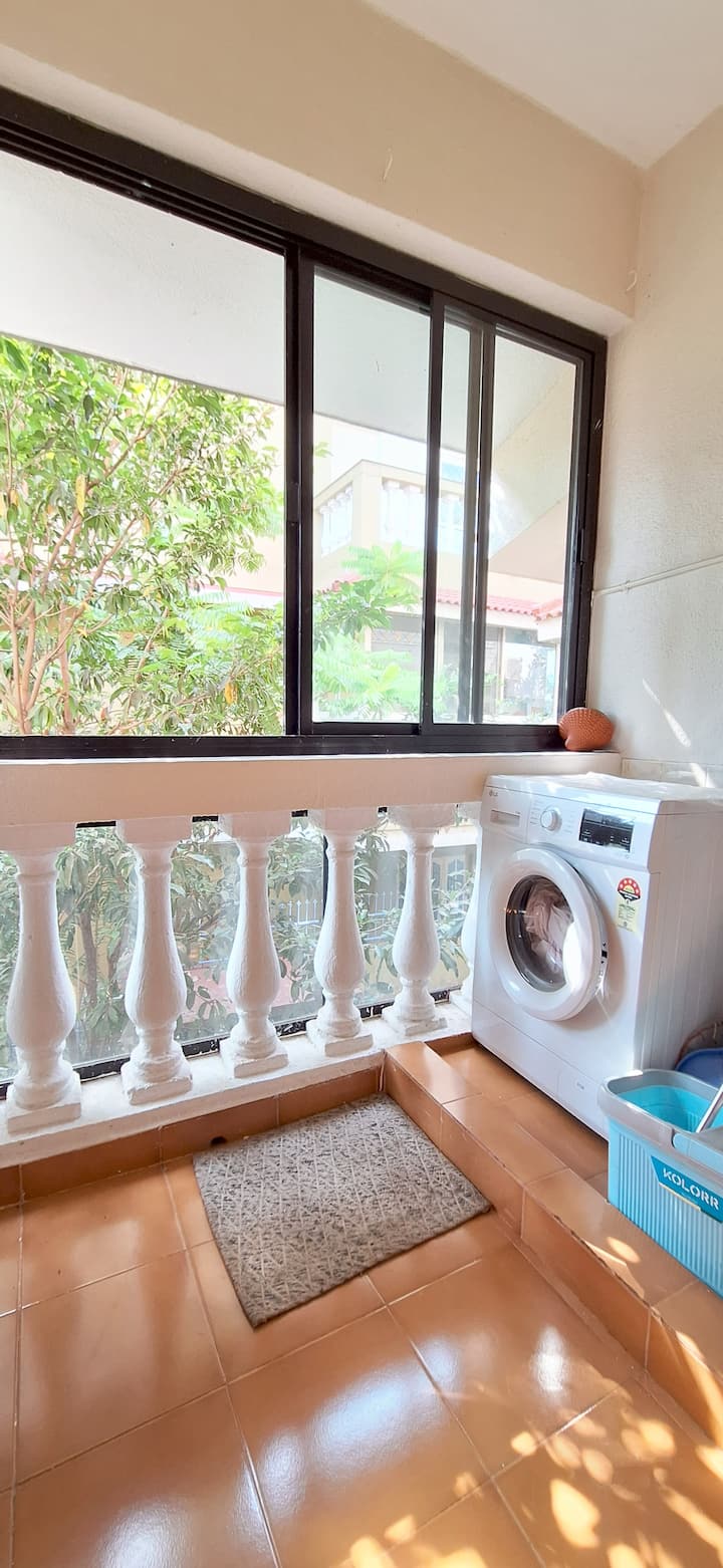 For added convenience, the villa also includes a washing machine, laundry supplies, and essential cleaning accessories, making it ideal for both short and extended stays.
