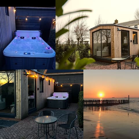 Luxury Tiny House incl. Jacuzzi and Beach House
