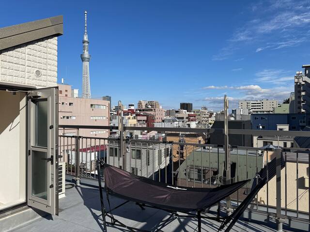 宿栖両国/4LDK/大三室两厅/有室内电梯/天台面向晴空塔景观/3&4层C号/可申请预约免费接送机 gallery image 2