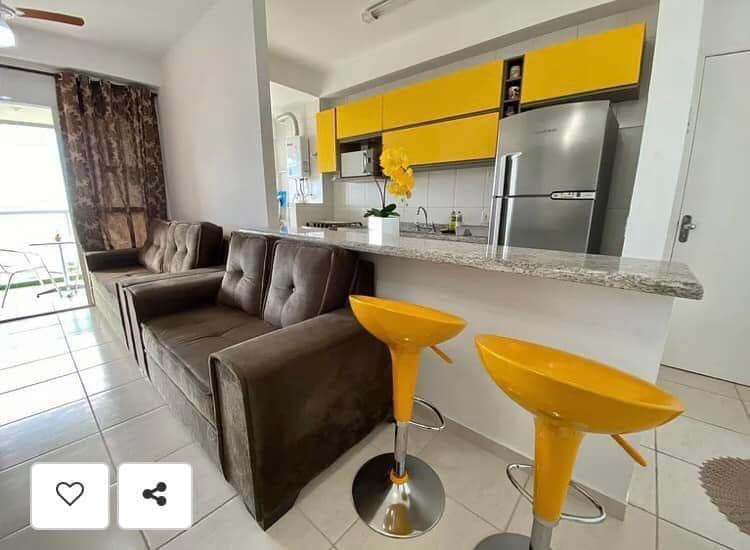 Top Airbnb: Sea view apt, 2 bedrooms, Wi-Fi, up to 7 people, garage! em Mongaguá
