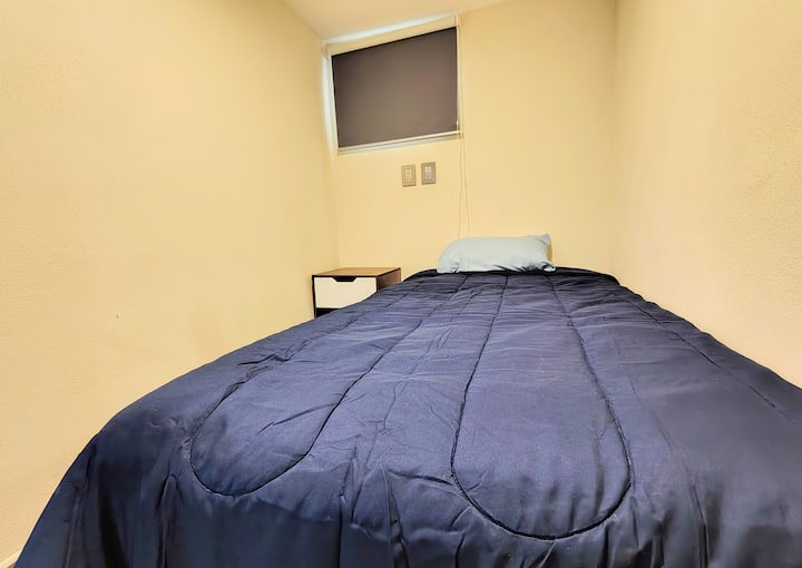 Espacio privado y silencioso con cama individuaL