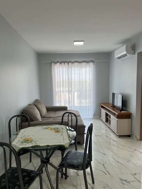 Apartment in an upscale area.