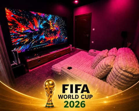 Live FIFA football l Bein 4K |100” Cinema | ATMOS
