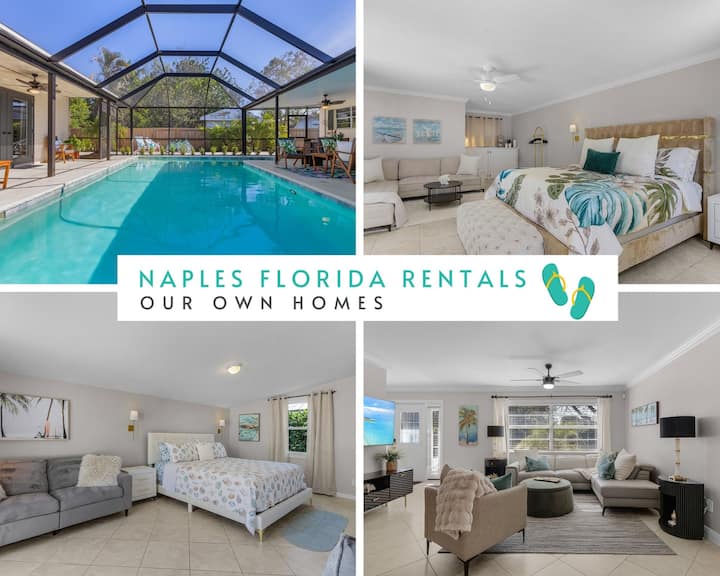 5 Bdrm/3 Bath/naples Luxury/htd Pool/nr Beach/pets - Naples, FL
