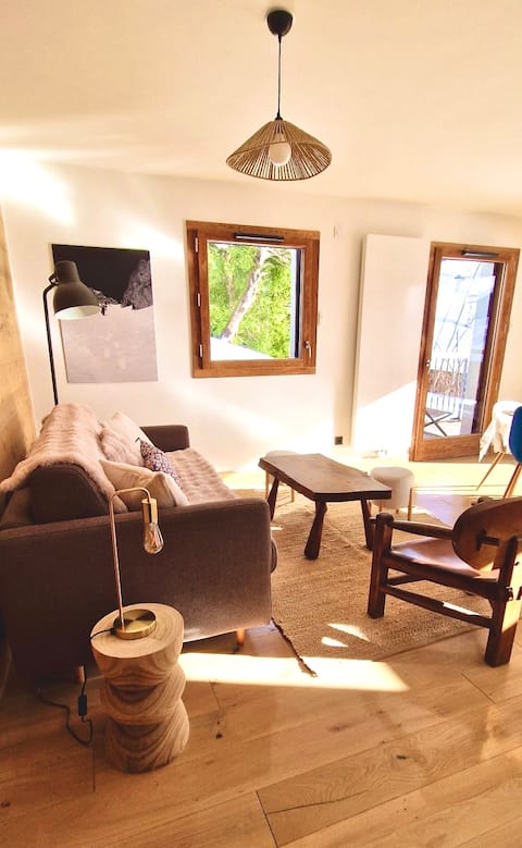 Annonce Airbnb populaire: Beautiful new apartment with a view of the slopes and mountains à Le Grand Bornand