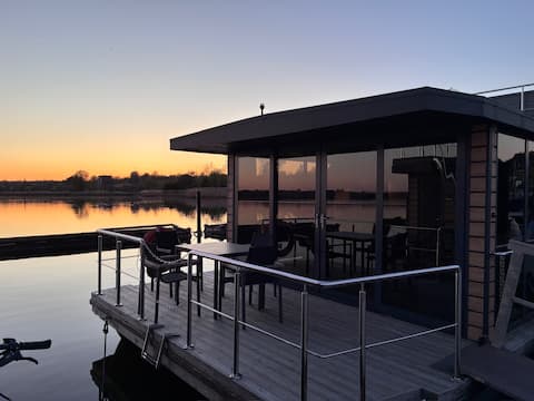 Houseboat Fjord Ankerplatz Schlei