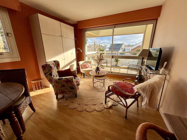 Studio 2 Pers, Balcon, Parking - Cucq