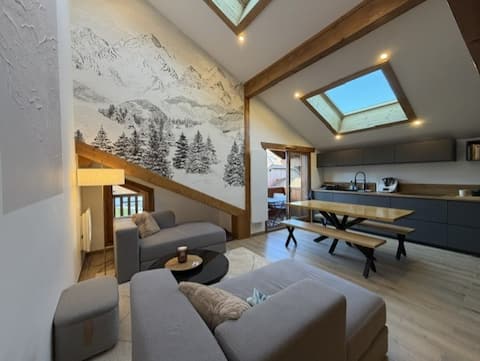 Annonce Airbnb populaire: Luxury duplex with pool à Arâches La Frasse