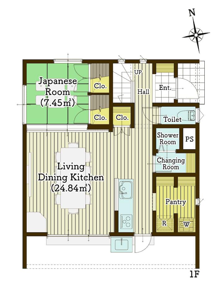 リビングと屋上から富士山の絶景眺望！ジャグジー・サウナ・85インチtv付き！ラグジュアリー新築貸別荘 - 河口湖