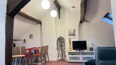 Top performing Airbnb: 2-bedroom apartment in the center of Meaux with Cathedral view in Meaux