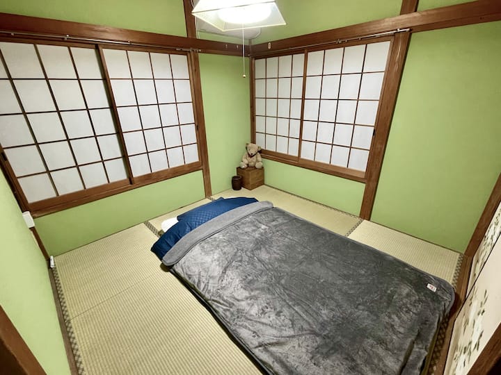 Det japanske værelse bagerst er også trygt for babyer