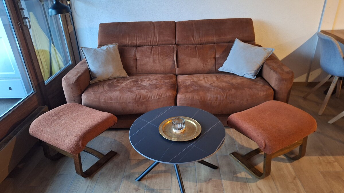 Successful Airbnb property: Charming apartment with a view in Leytron