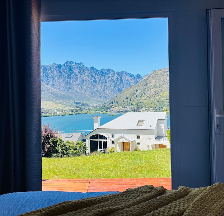 Hermosa vista desde la cama.