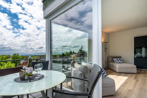 Penthouse apartment with Elbe view in Geesthacht near HH