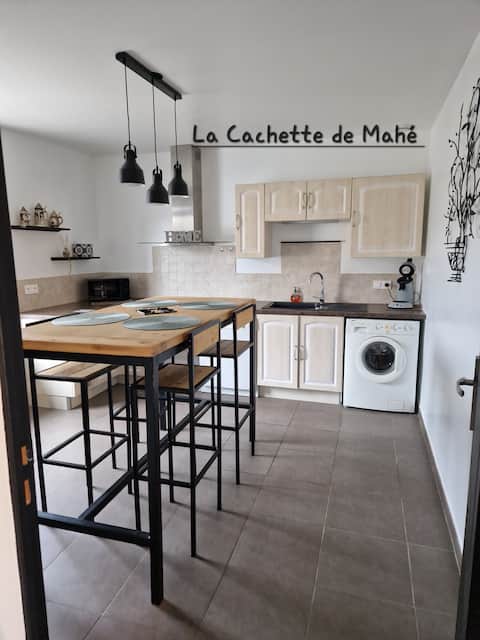 Mahé's hideaway House with garden