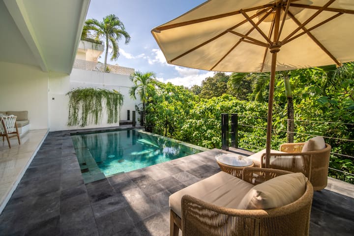 Pool terrace at Villa Marc