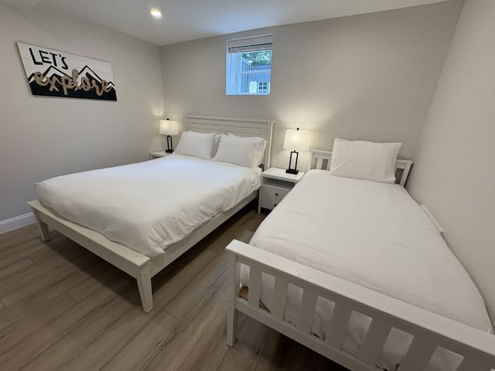 Big House: Basement Front Bedroom with guest laundry located right outside