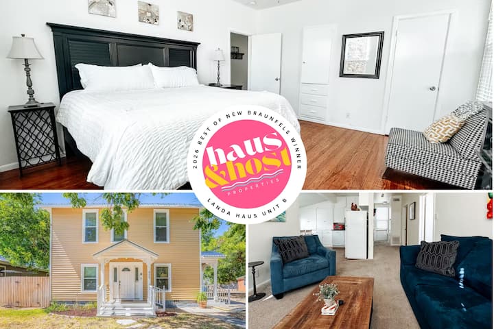 Landa Haus Unit B: 2b/1b -Dtown Nb Walk Everywhere - New Braunfels, TX