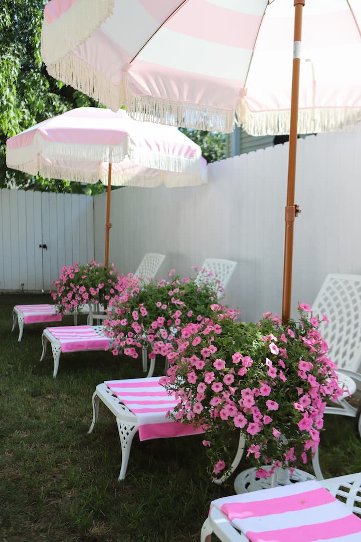 bed bath and beyond patio dining set with umbrellas Outdoor Dining Furniture