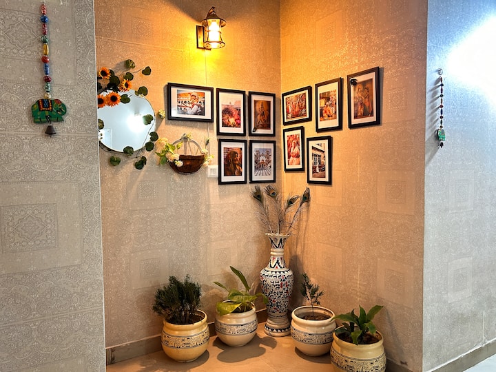 Nitya Nikunj | 2BHK Near Prem Mandir | Fast Wifi