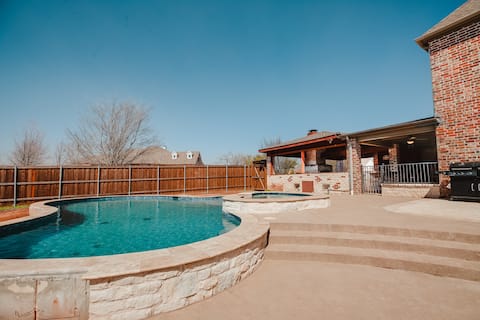 Dallas Plano 1.5acre Home HotTub Pool NO PARTY