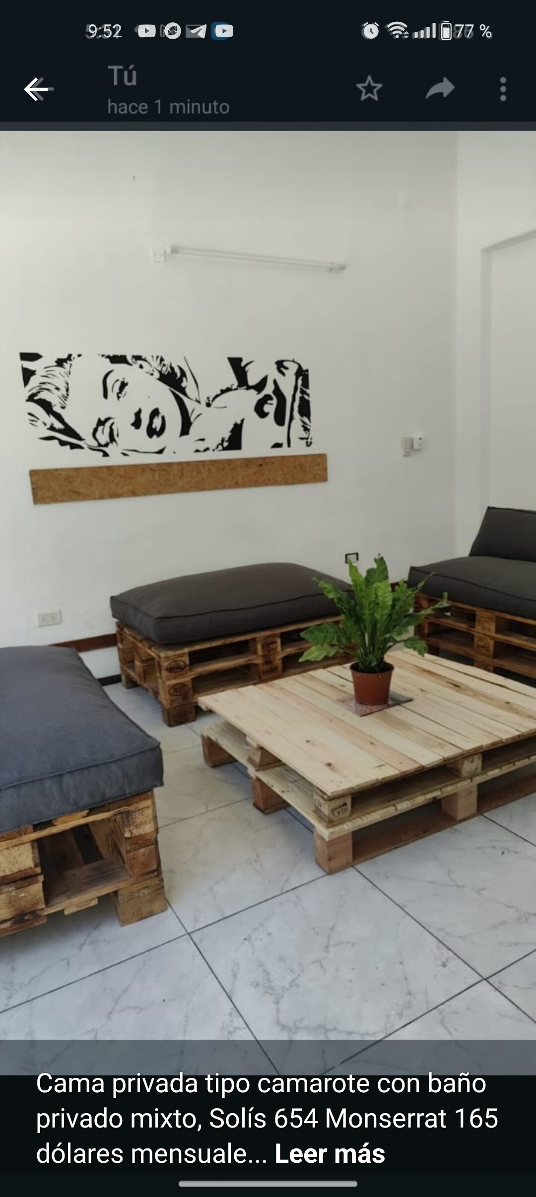 Habitación en alojamiento estudiantil en Monserrat