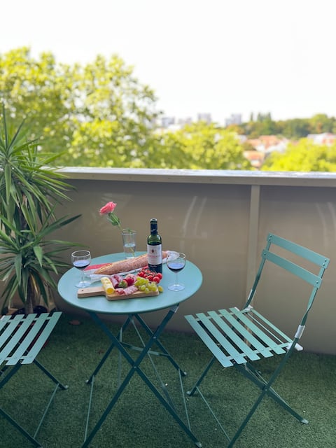 Cozy apt |25 min Paris/Parc Expo + parking