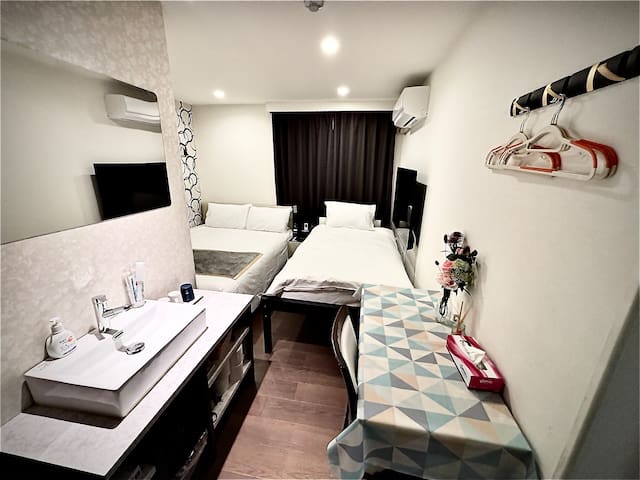 V101-102y东京新宿/高级酒店风格的房间/JR线大久保站步行2分钟/新大久保站步行5分钟