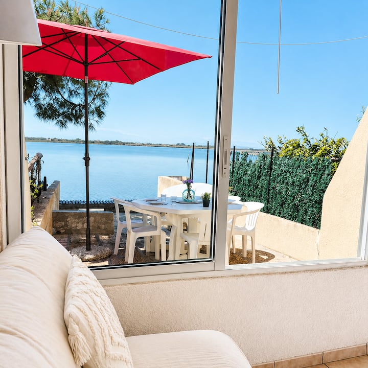 Studio Terrasse Vue éTang Accès Direct, Parking - Le Barcarès