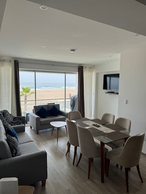 Front row apartment on Punta Rocas beach