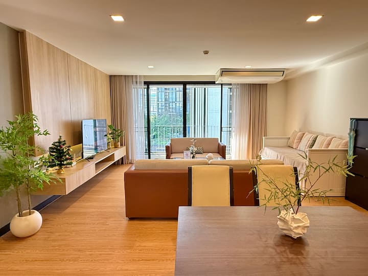 130m²apt 2b/3beds/bts Phrom Phong /Emsphere/pool - Bangkok