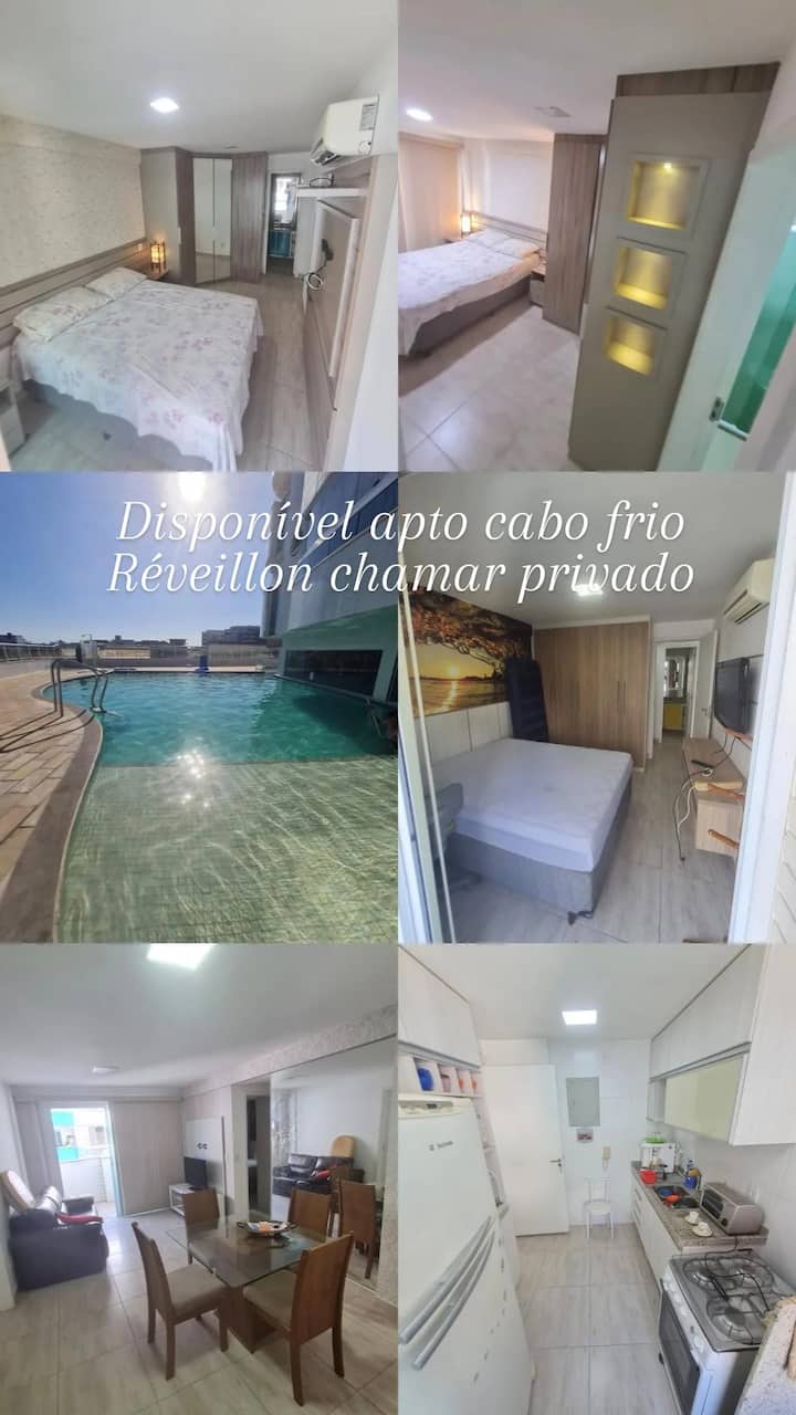 Apartamento 2 Qtos áRea Lazer - Cabo Frio
