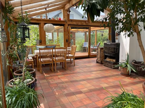 Romantic house with large garden at the national park