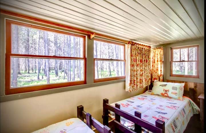 בנכס הזה יש שתי מיטות נפרדות והוא נמצא בצד המנזר של הבית. החדר הזה ממש ליד המטבח ופונה לחצר האחורית. זה מאוד נוח ונהדר לילדים גדולים יותר 