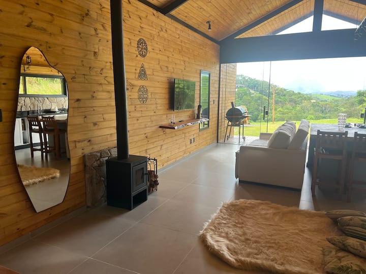 Ofurô Externo Aquecido Com Vista Para A Montanha - Santo Antônio do Pinhal