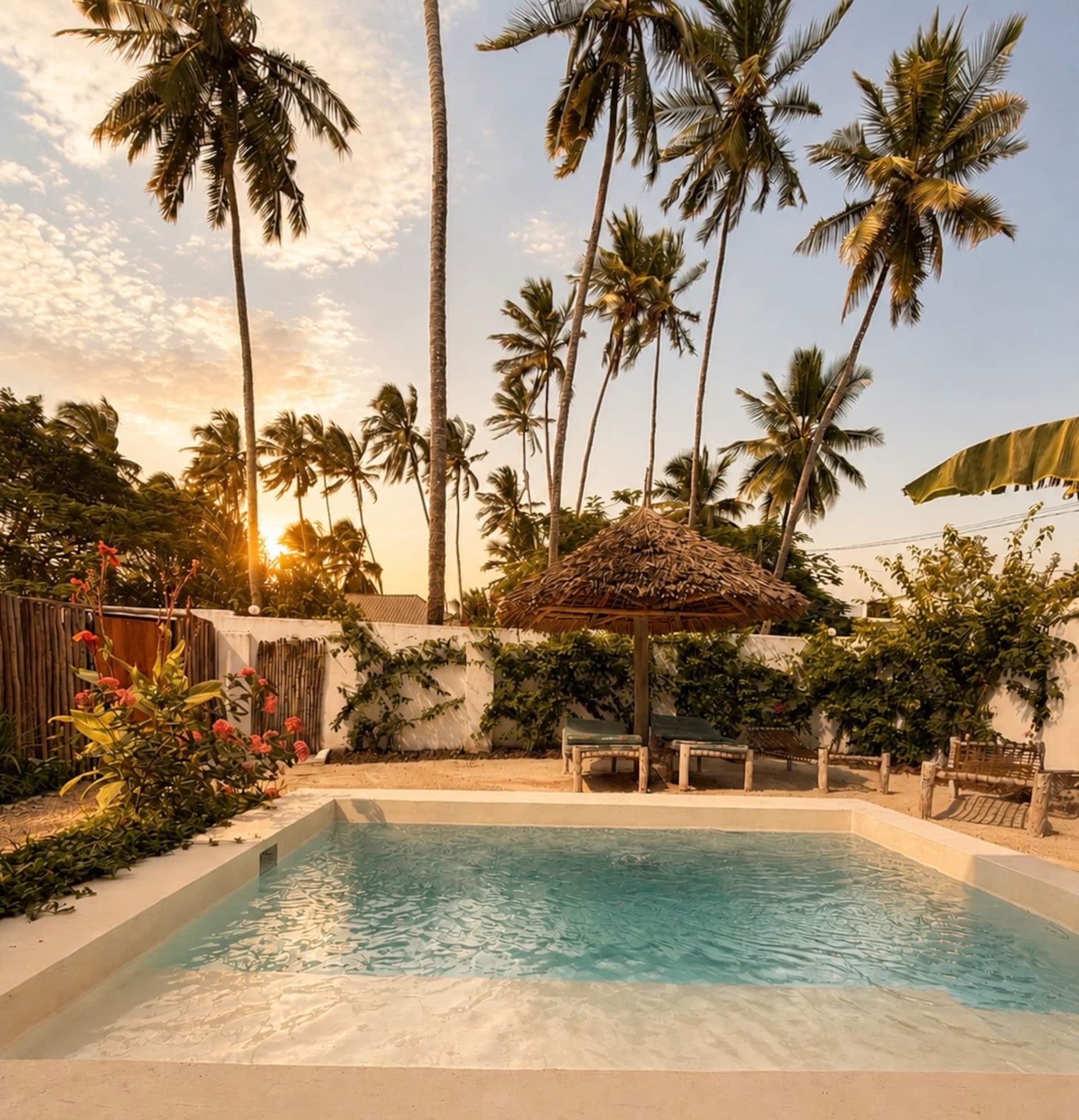 Private villa with pool | next to the beach